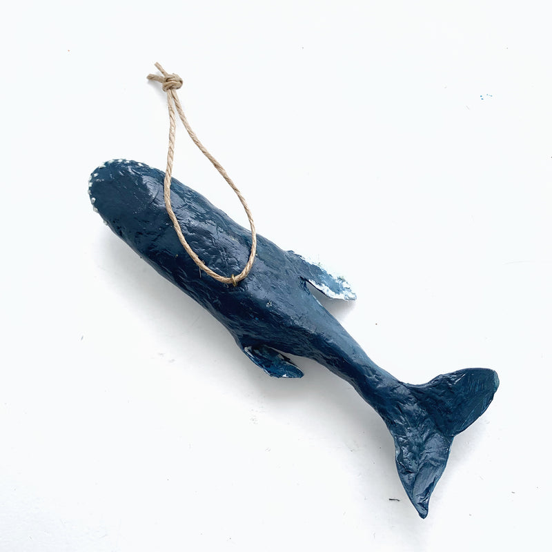 Humpback Whale hand painted Decor Christmas Ornament