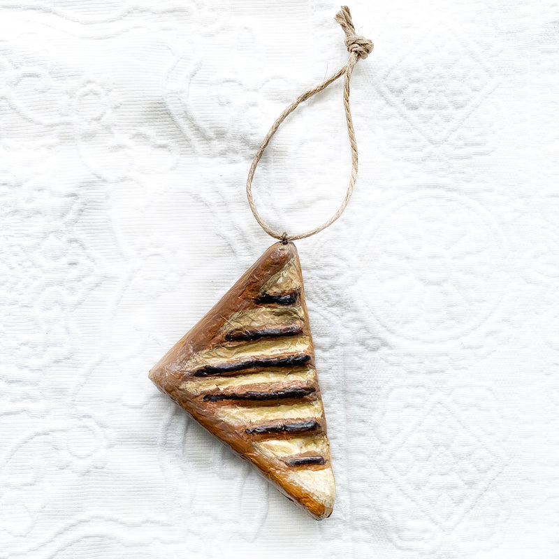 Retro Iconic Grilled Cheese small Christmas Ornament