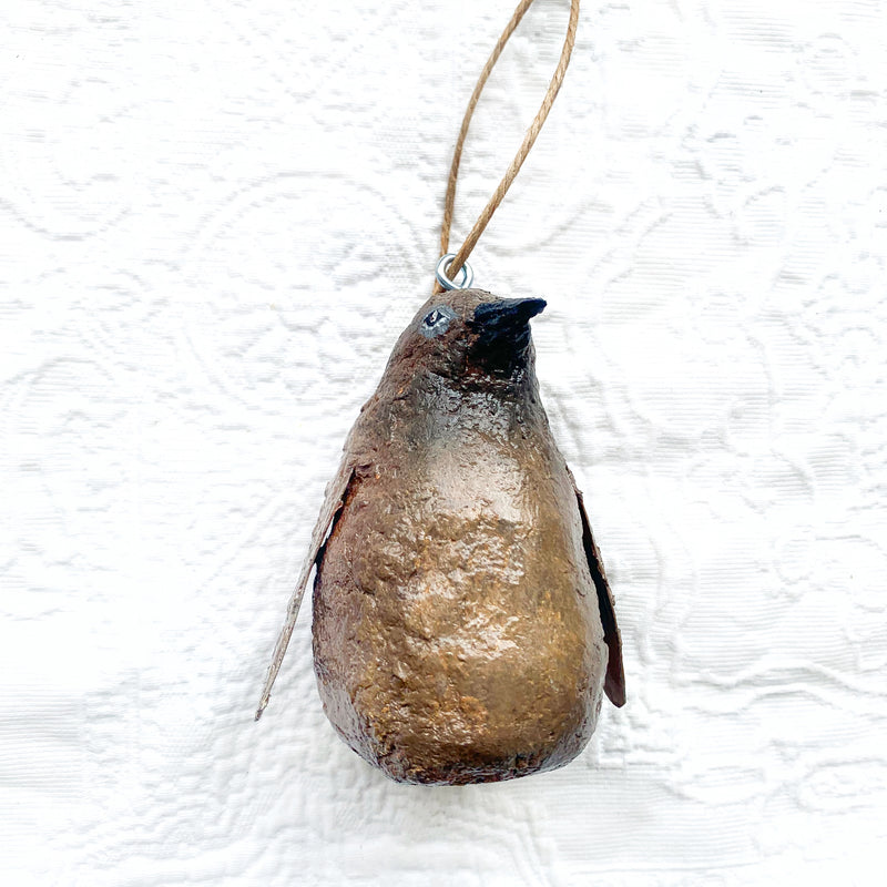 Pesto the Penguin hand painted medium Decor Christmas Ornament