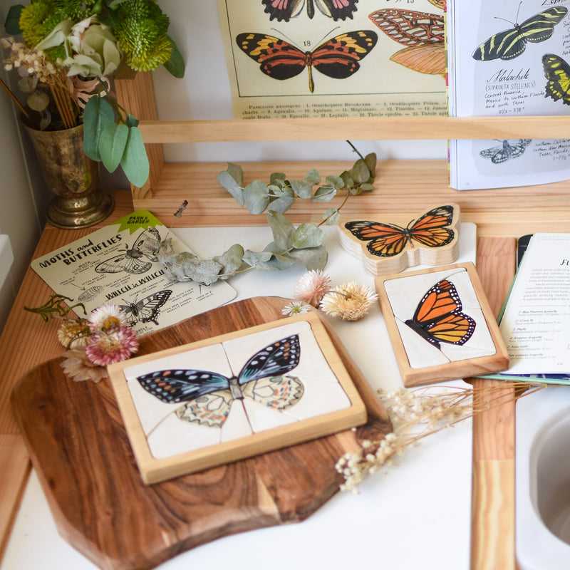 Butterfly Watercolour Wooden Jigsaw Puzzle