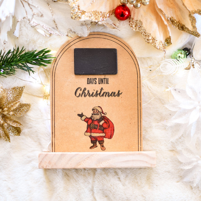 Countdown To Christmas Wooden Sign