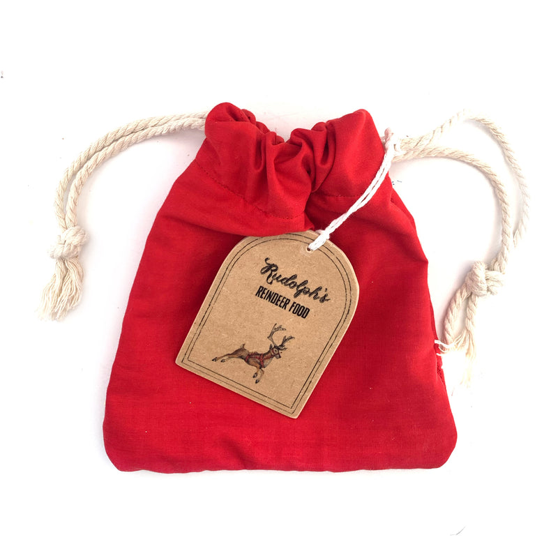 Rudolph's Reindeer Food Christmas Bag and Tag Set