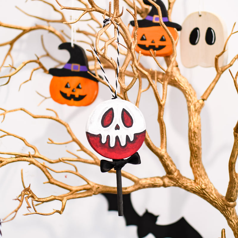 Poison Candy Apple Wooden Ornaments