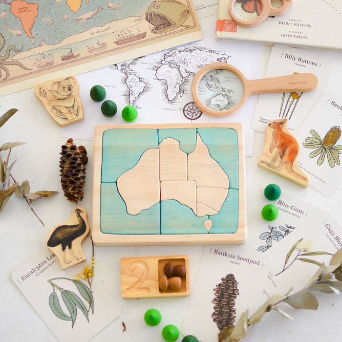 Map of Australia Wooden Jigsaw Puzzle