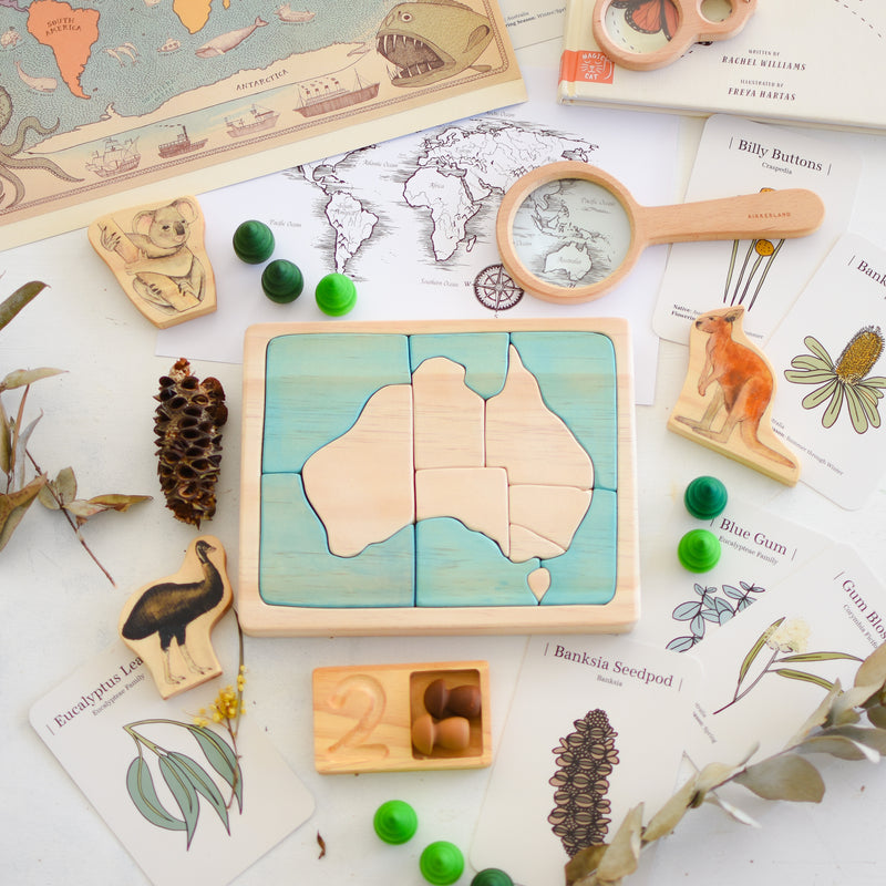 Map of Australia Wooden Jigsaw Puzzle