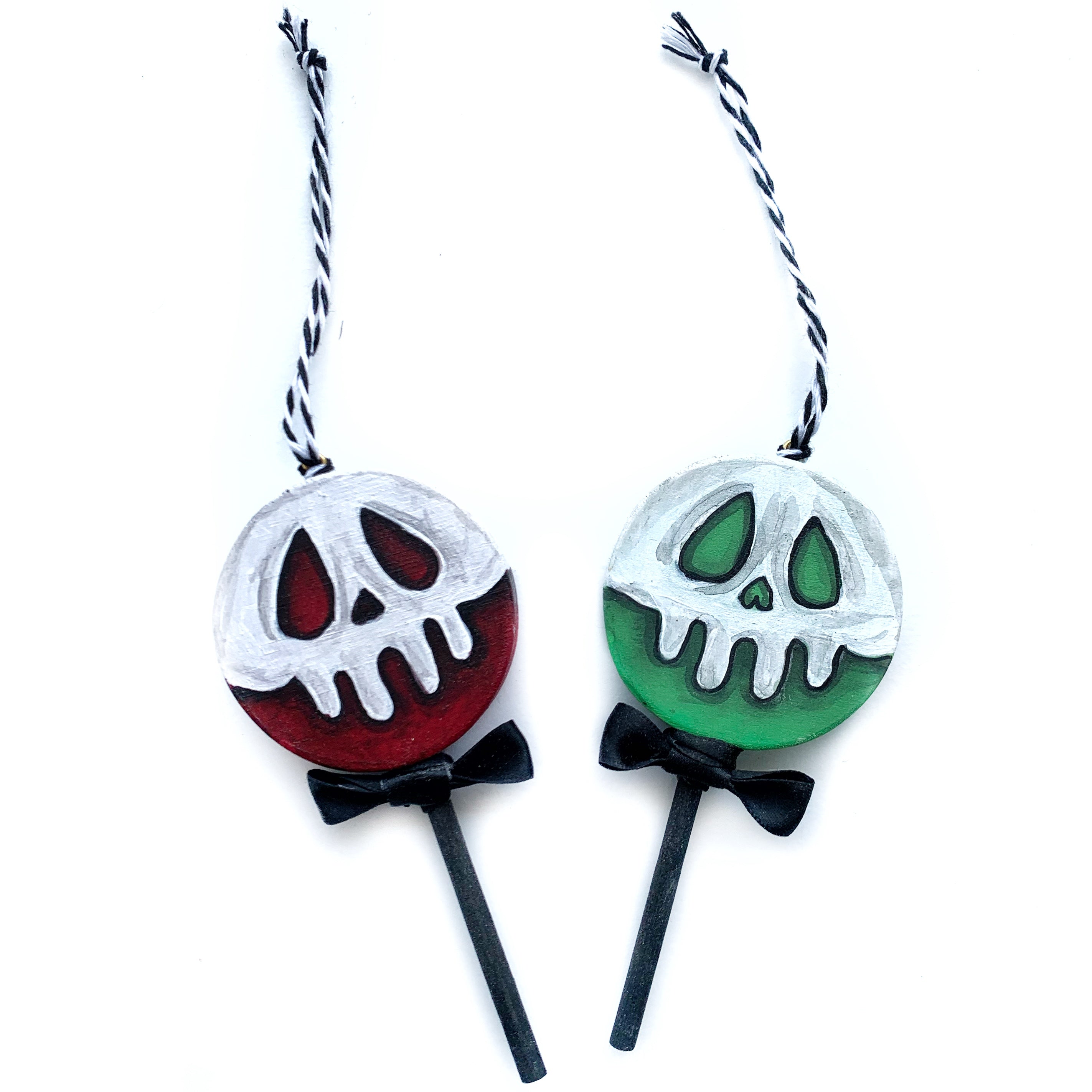 Poison Candy Apple Wooden Ornaments