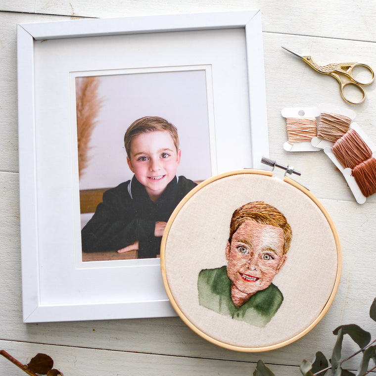 Portrait Embroidery Custom Design