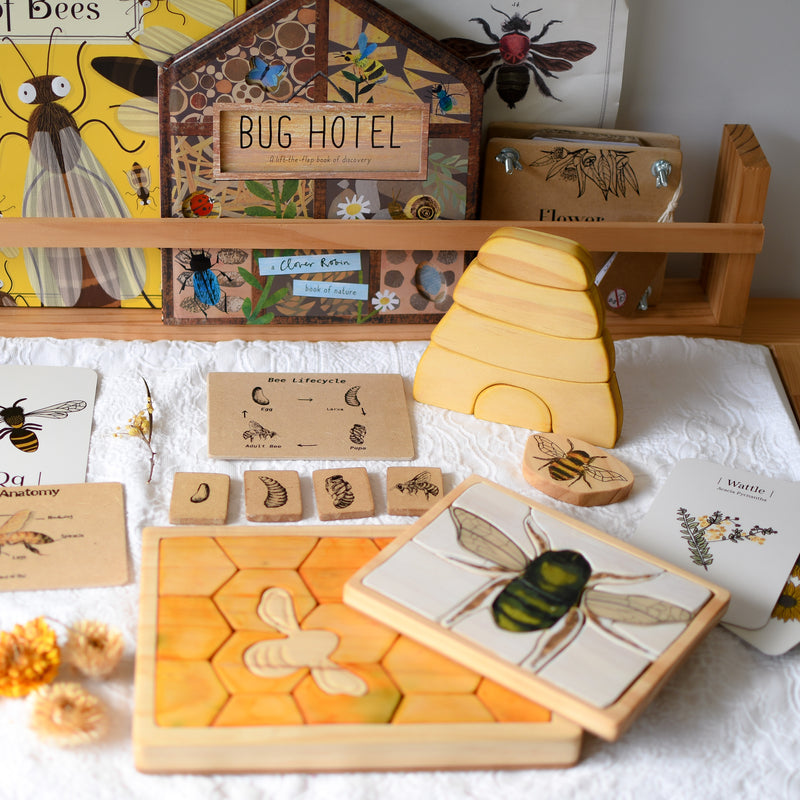 Beehive Honeycomb Bee Wooden Jigsaw Puzzle