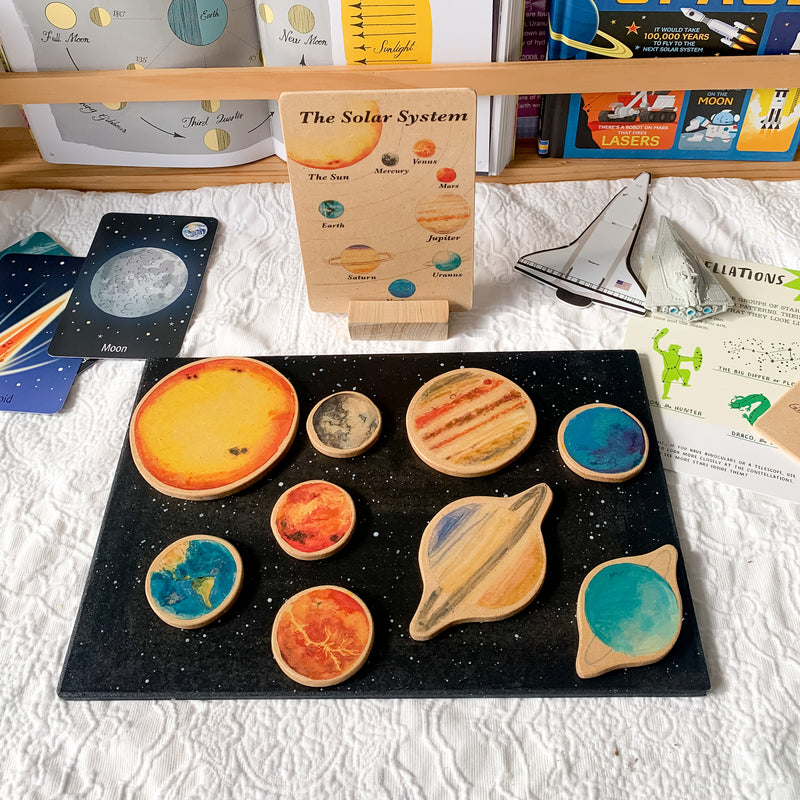 Solar System Wooden Block and Board Set