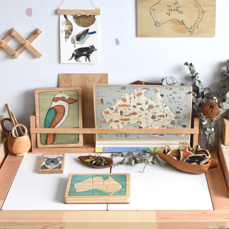 Map of Australia Wooden Jigsaw Puzzle