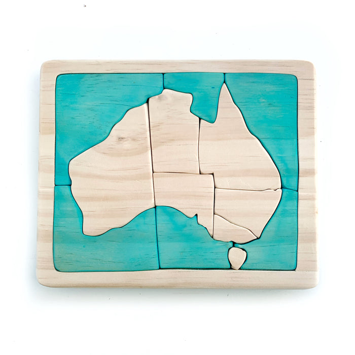 Map of Australia Wooden Jigsaw Puzzle