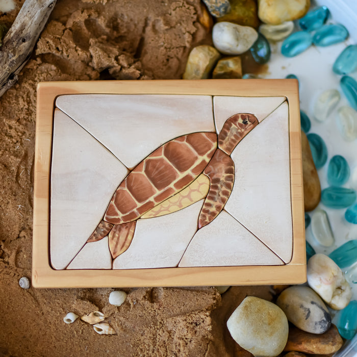 Sea Turtle Watercolour Wooden Jigsaw Puzzle