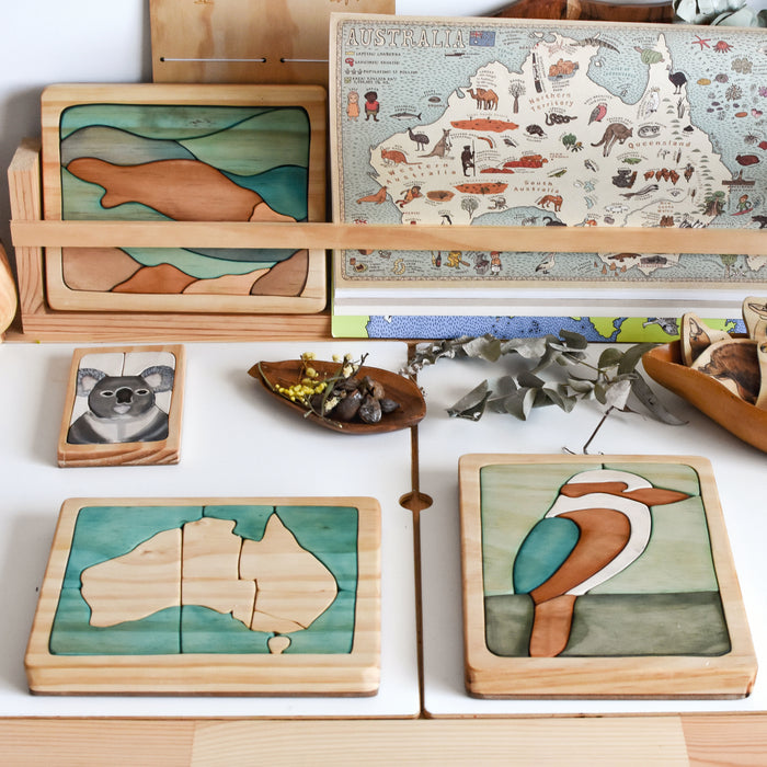 Map of Australia Wooden Jigsaw Puzzle