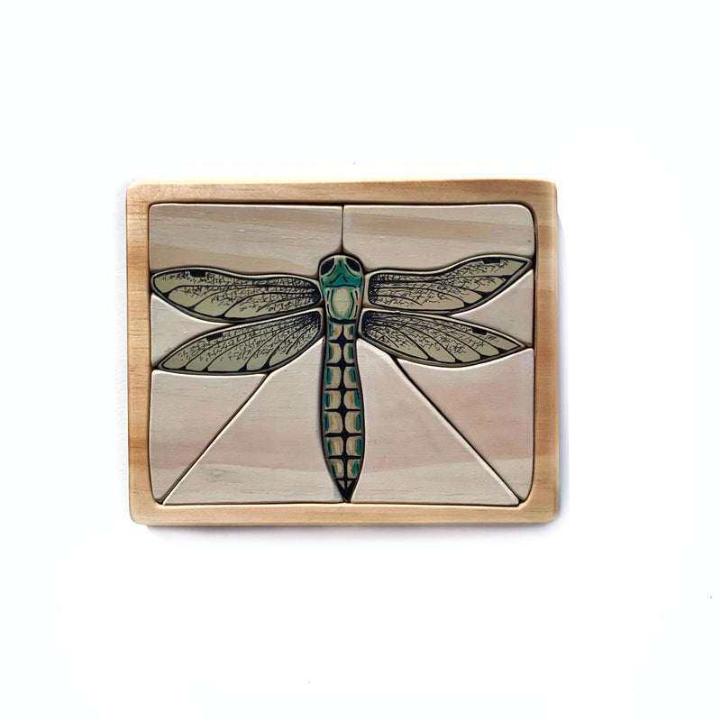 Dragonfly Watercolour Wooden Jigsaw Puzzle